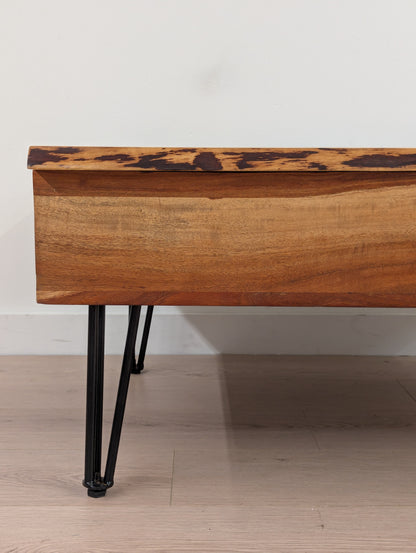 Live Edge Lift-Up Coffee Table