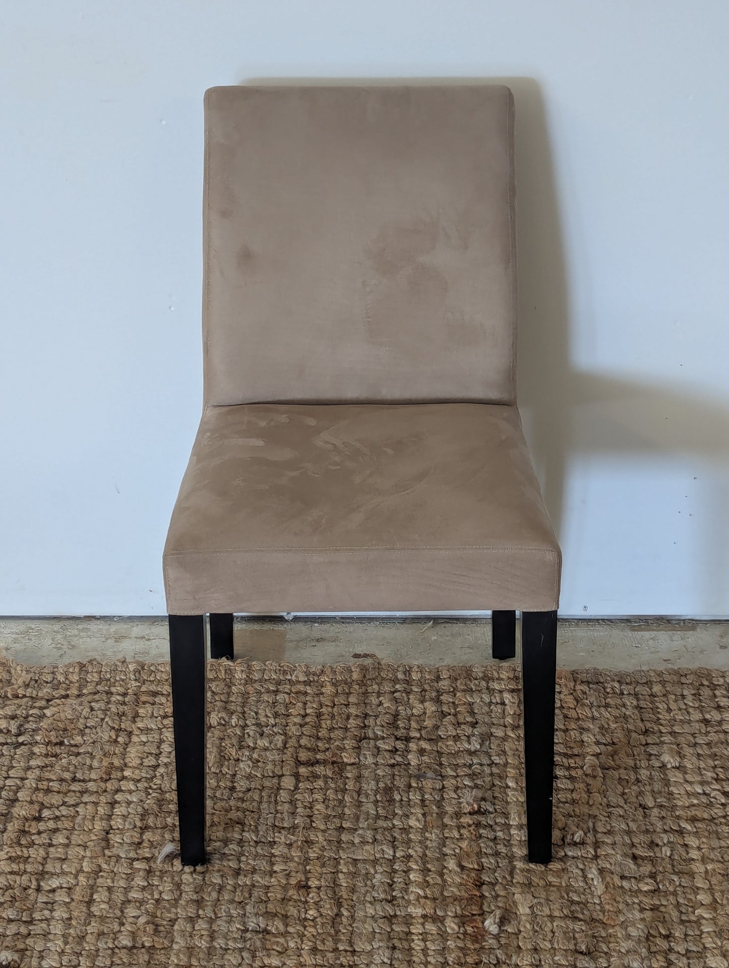 Crate and Barrel Pullman Suede Chair