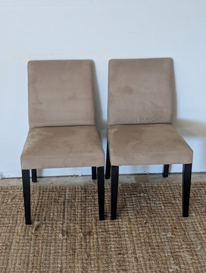 Crate and Barrel Pullman Suede Chair