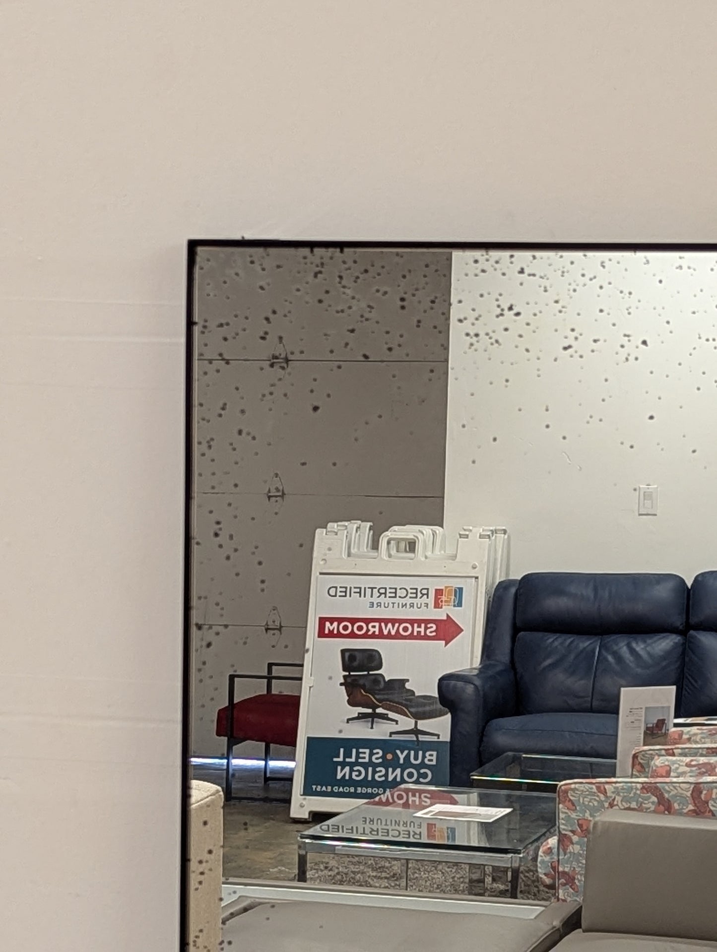 Ethnicraft Large Aged Wall Mirror