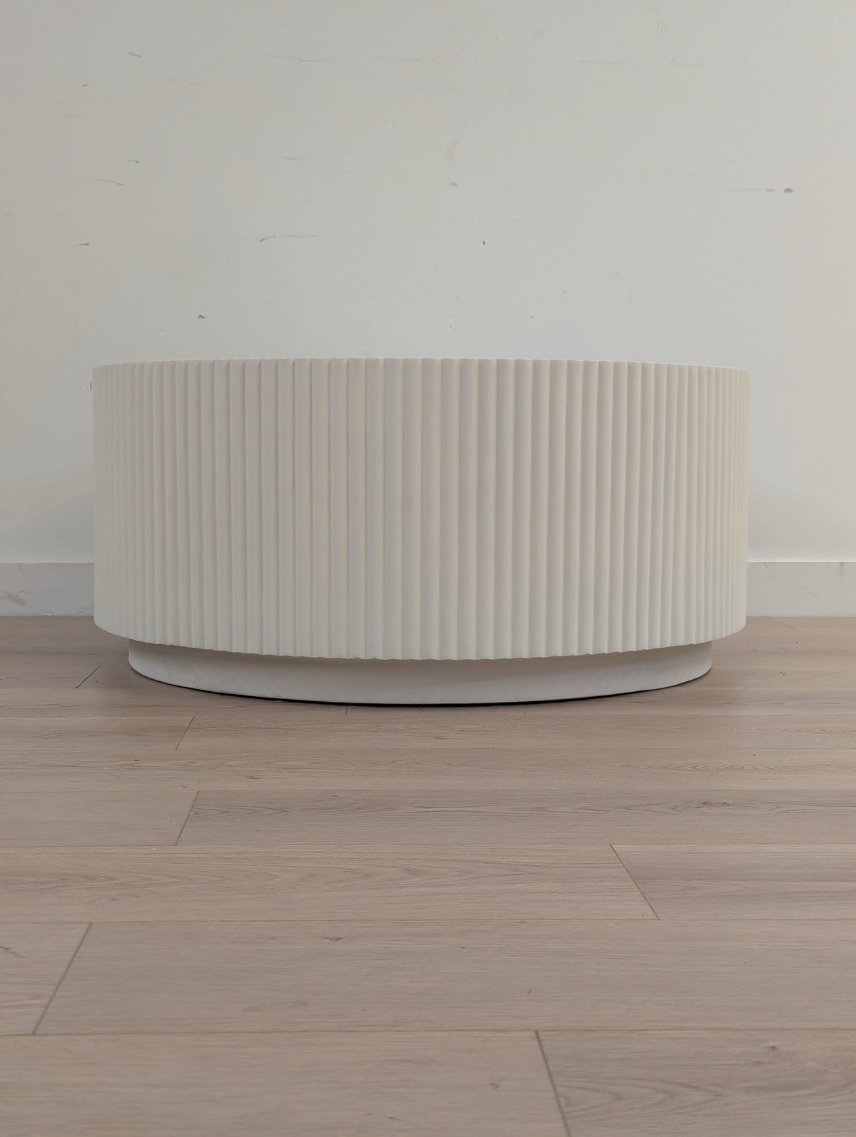 Article Nordens Fluted Coffee Table (Soft White) (on hold)