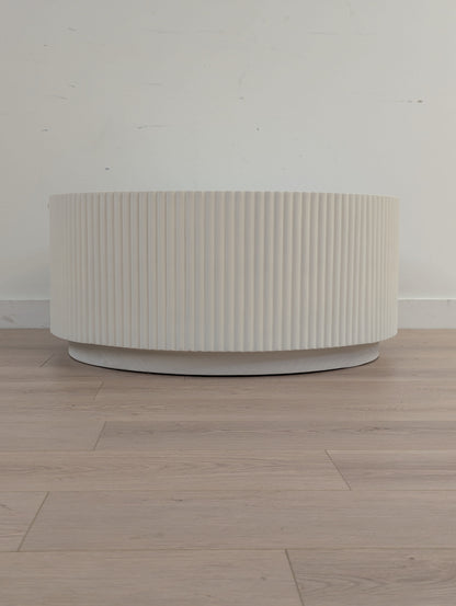 Article Nordens Fluted Coffee Table (Soft White) (on hold)
