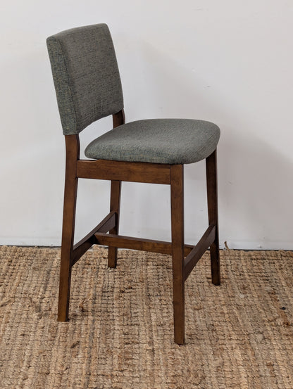 Article Nosh Counter Stool - Walnut and Hemock Green