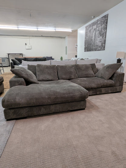 SOLD Moe's Plunge Corduroy Sectional