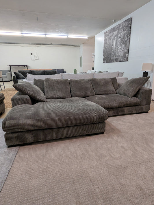 SOLD Moe's Plunge Corduroy Sectional