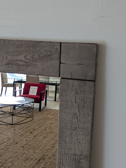 RH Russian Reclaimed Oak Mirror 55X96 Grey