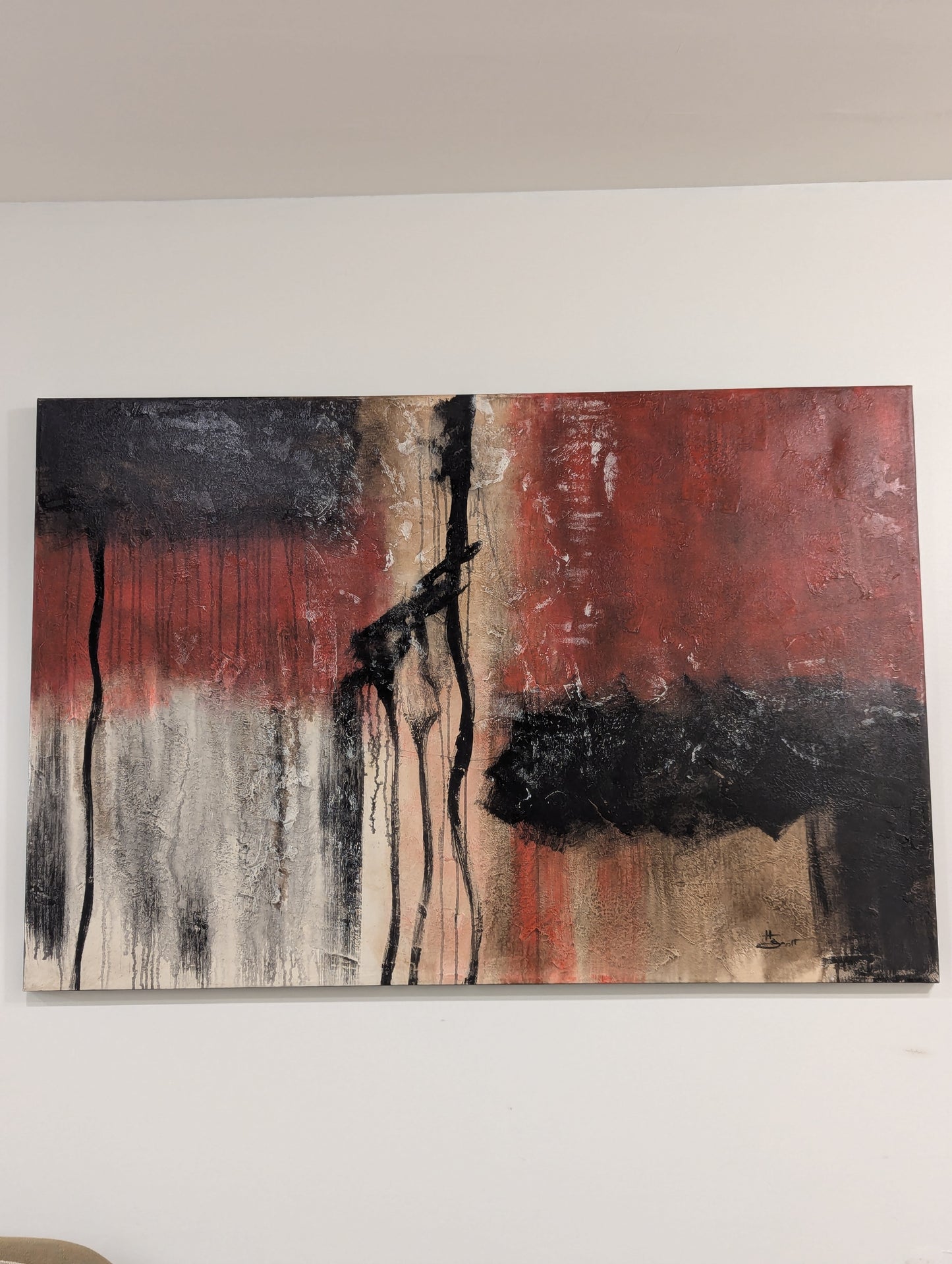 Signed Abstract Painting