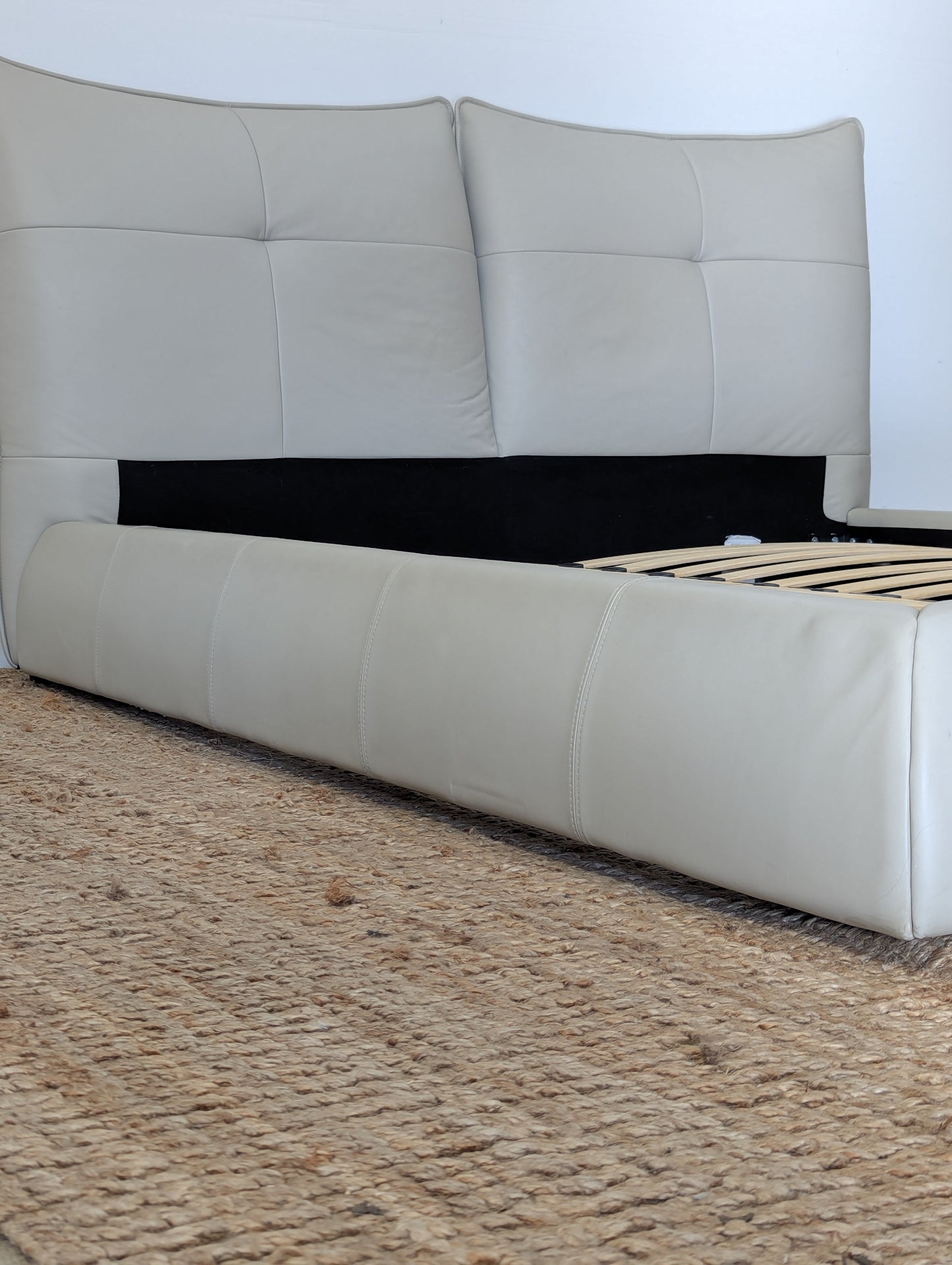 Modrest Patrick Leather Bedframe