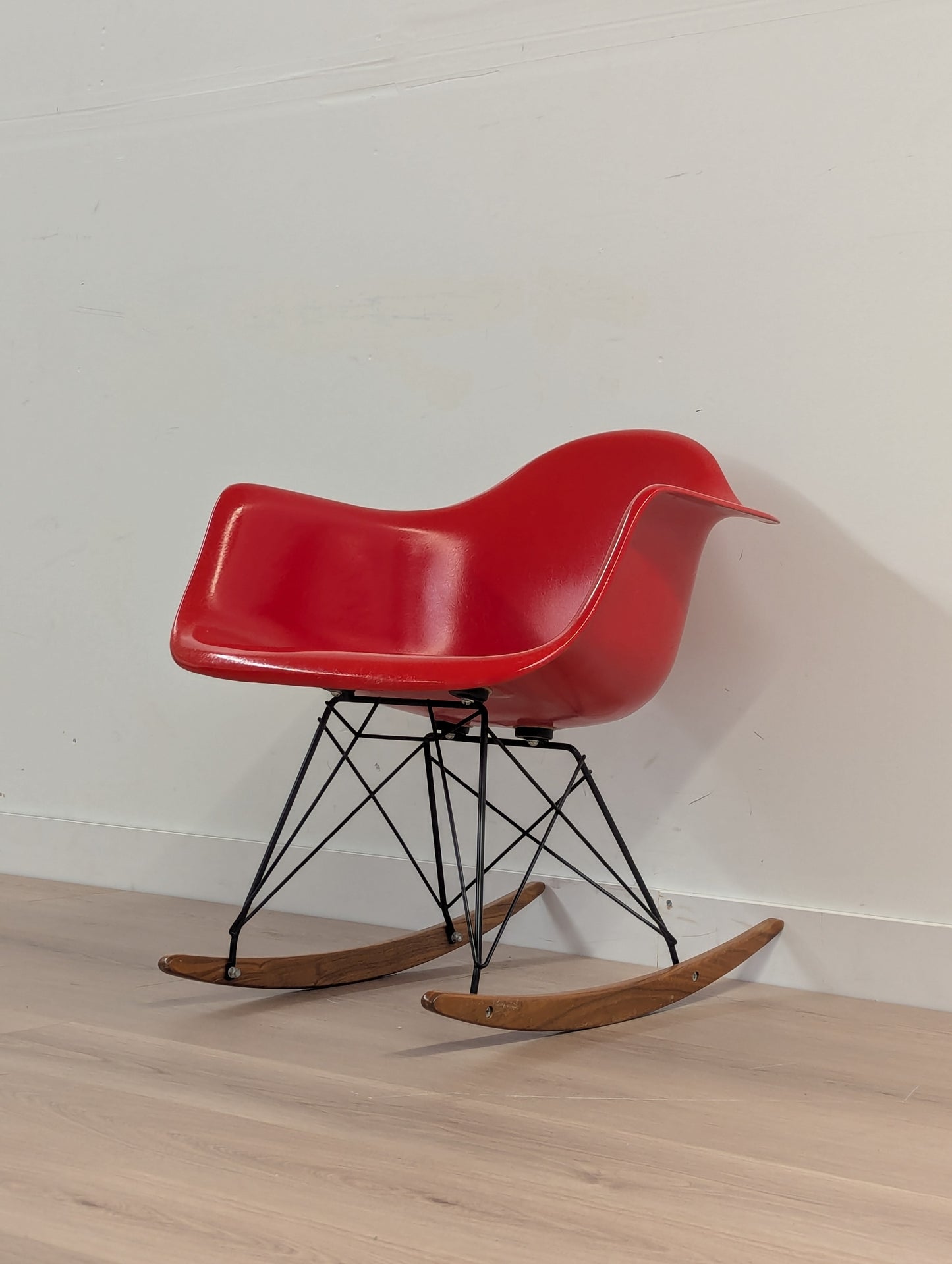 Case Study Furniture Arm Shell Rocker Base Chair (Eames Style)