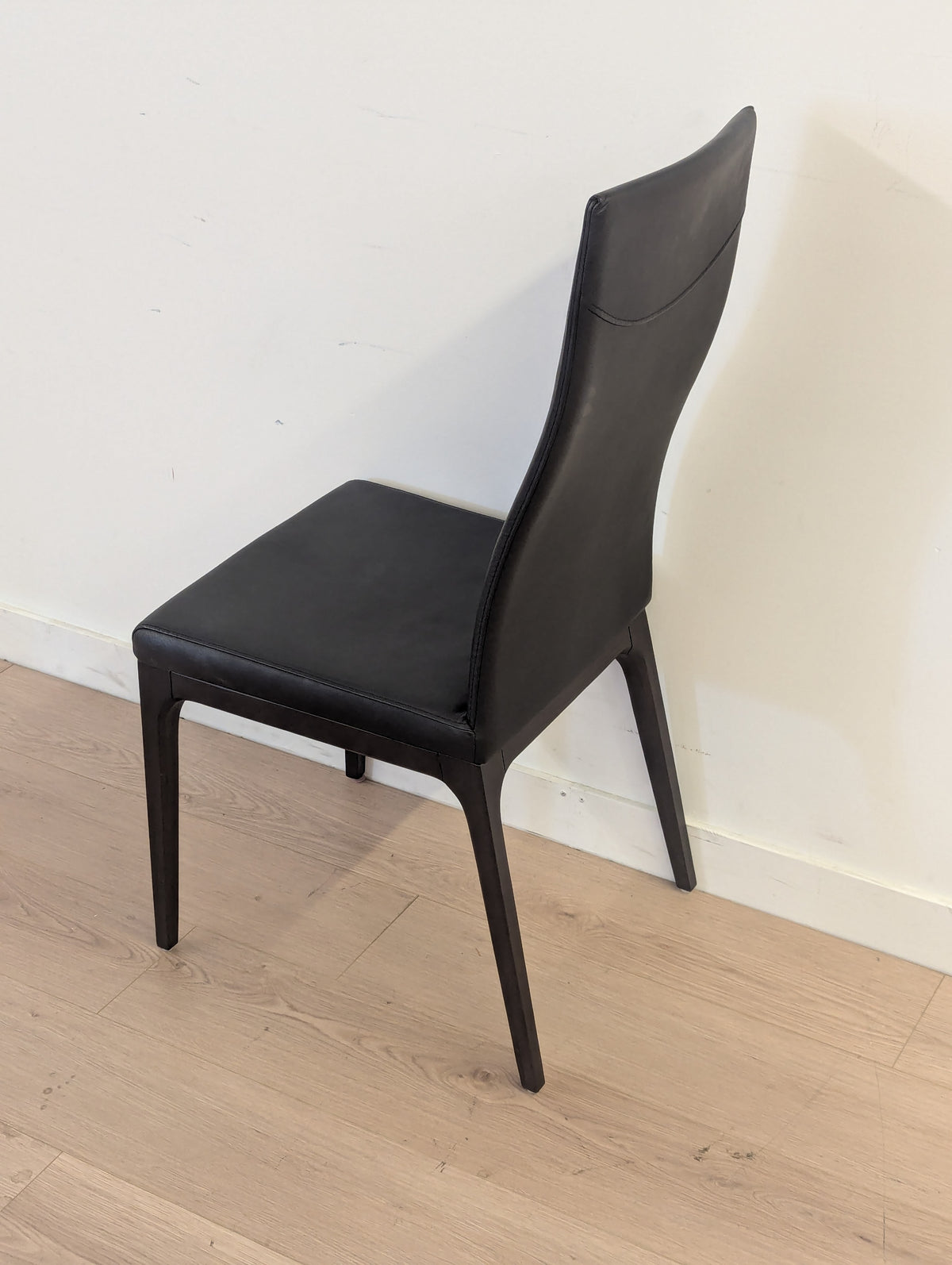 Scan Designs Leather Dining Chairs (Set of 4)