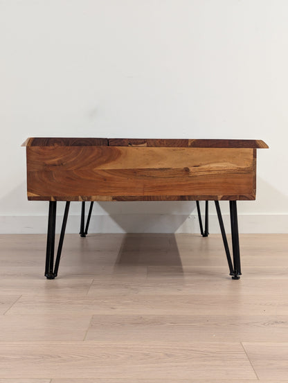 Live Edge Lift-Up Coffee Table