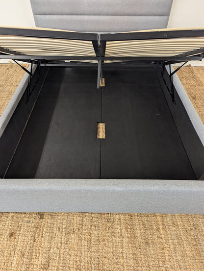 Dustin Storage Bed Greige Queen