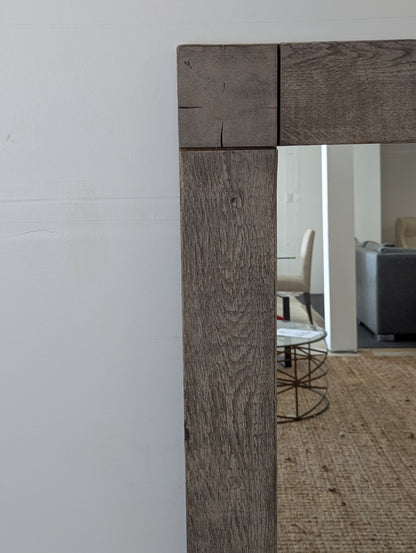 RH Russian Reclaimed Oak Mirror 55X96 Grey
