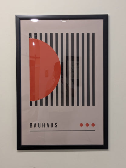 Order in Bauhaus- Abstract Modern Poster