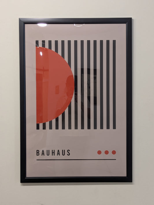 Order in Bauhaus- Abstract Modern Poster