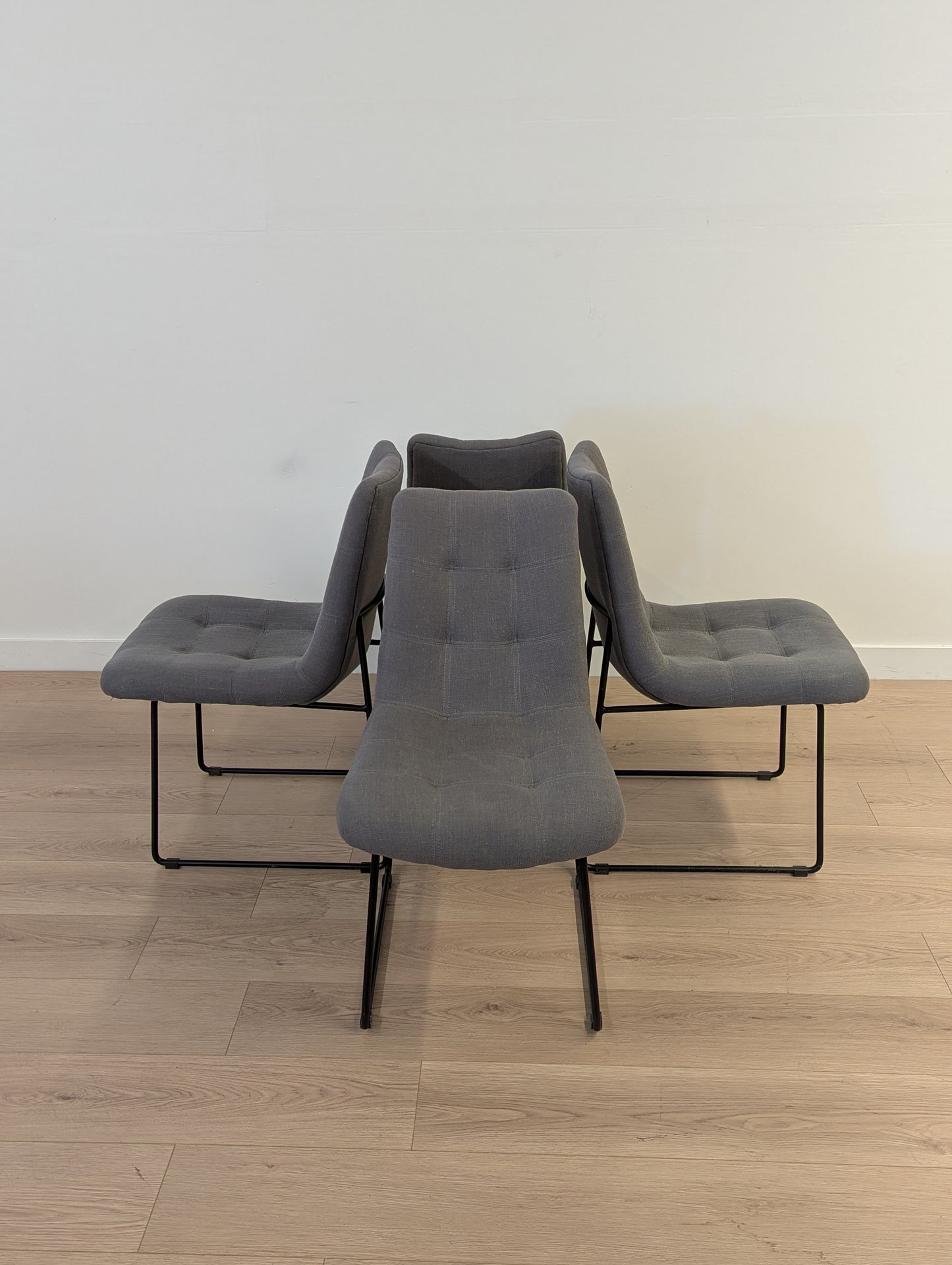 Modern Grey Dining Chairs (Set of 4)