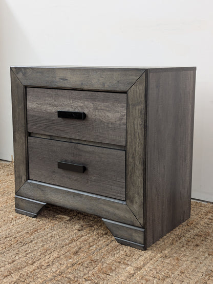 Grayson Rustic Nightstand Grey Oak
