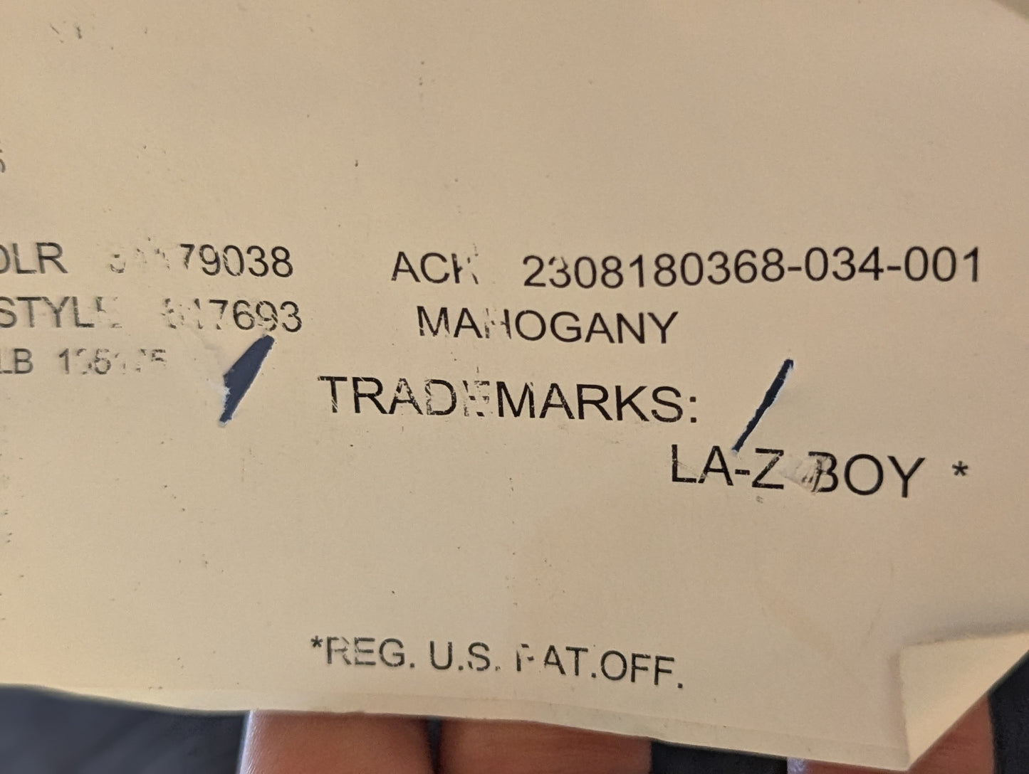 La-Z-Boy Draper Oak Leather Sofa