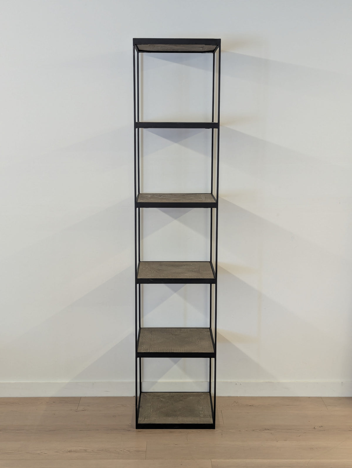 RH Reclaimed Russian Oak Parquet Bookshelf (2 Available)