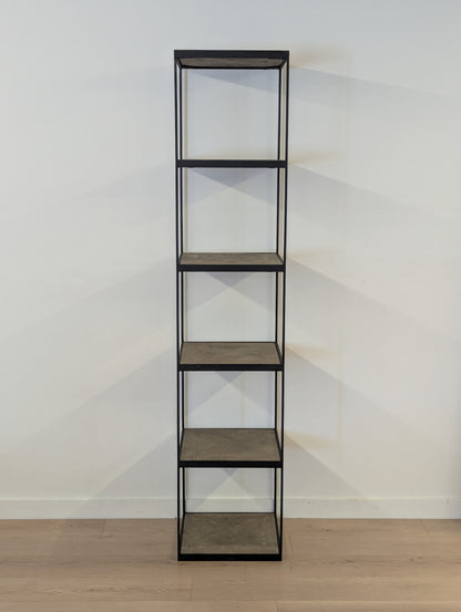 RH Reclaimed Russian Oak Parquet Bookshelf (2 Available)