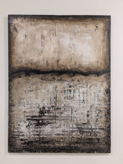 Large Textured Abstract Canvas