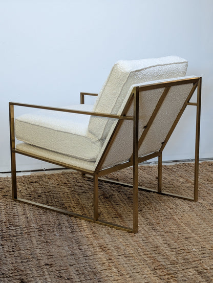Decor-Rest Boucle Brass Chair (2 Available)