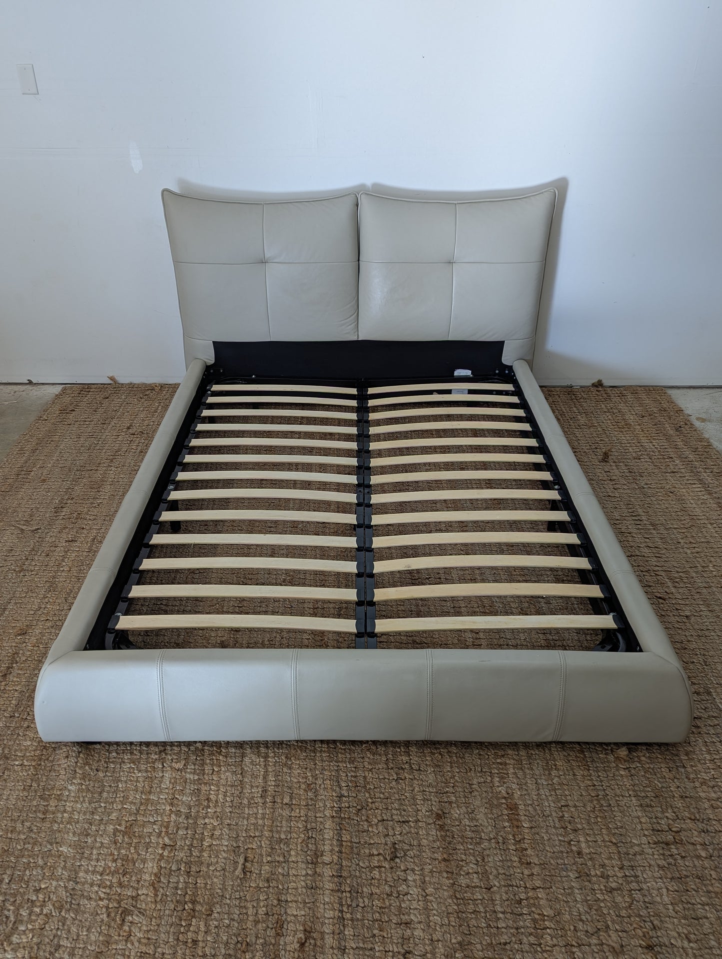 Modrest Patrick Leather Bedframe