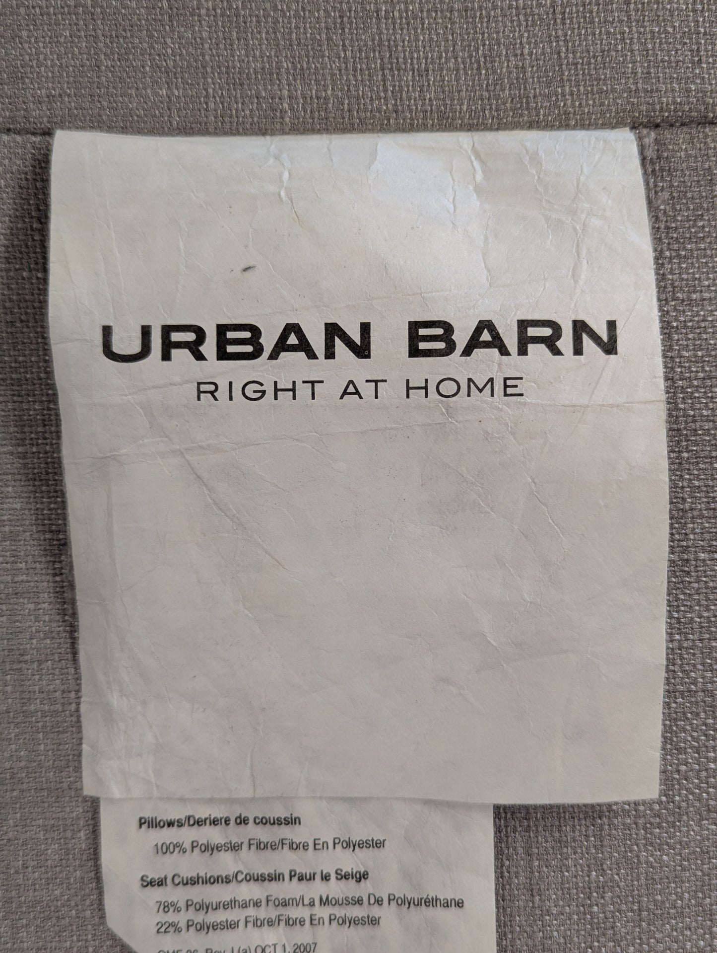 Urban Barn Manhattan Sofa