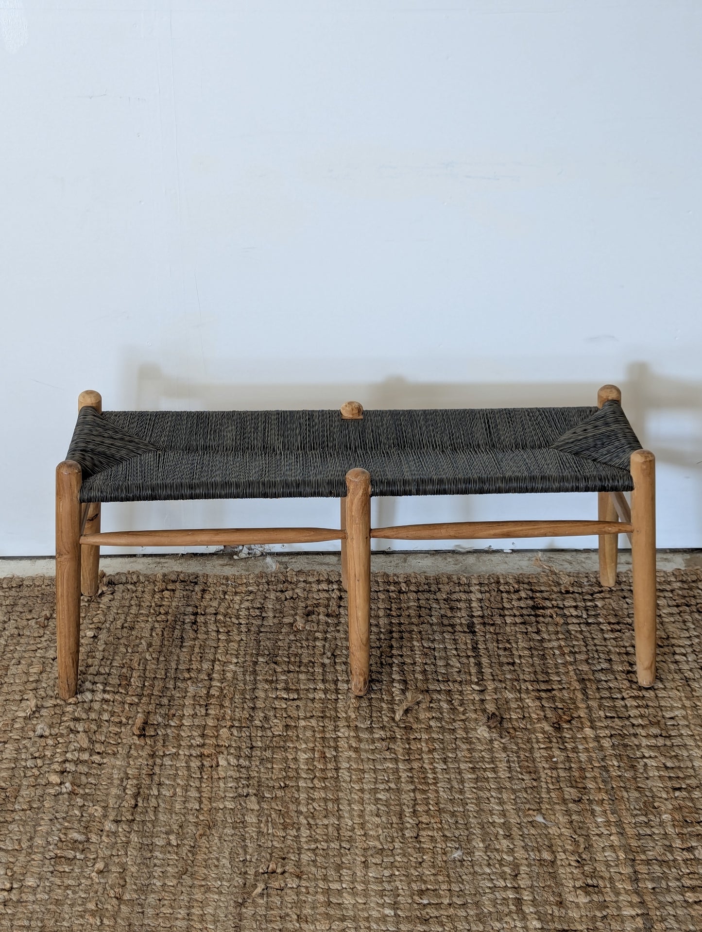 Rattan Wood Bench