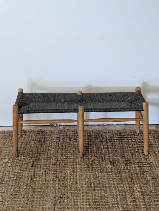 Rattan Wood Bench