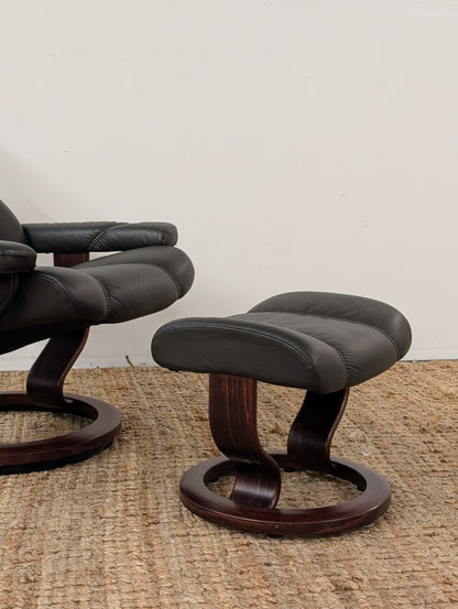 Stressless Consul Reclining Chair and Ottoman