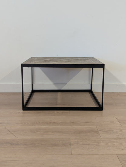 RH Reclaimed Russian Oak Parquet Coffee Table