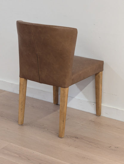 Muse & Merchant Fable Brown Faux Leather Dining Chairs (Set of 2)