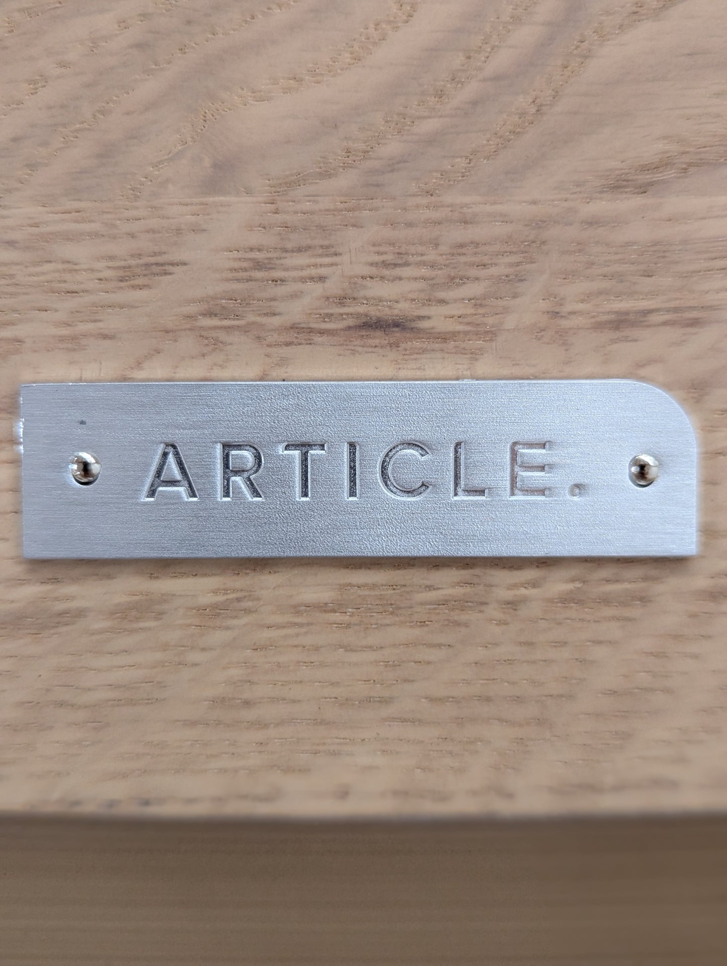 Article Lenia 53.5" Oval Coffee Table - White Oak