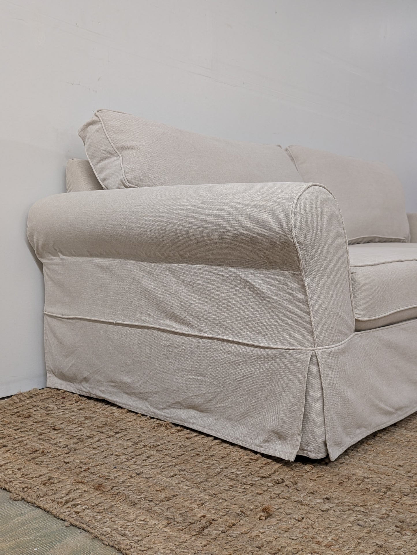 Pottery Barn Comfort Roll Arm Slipcovered Sofa