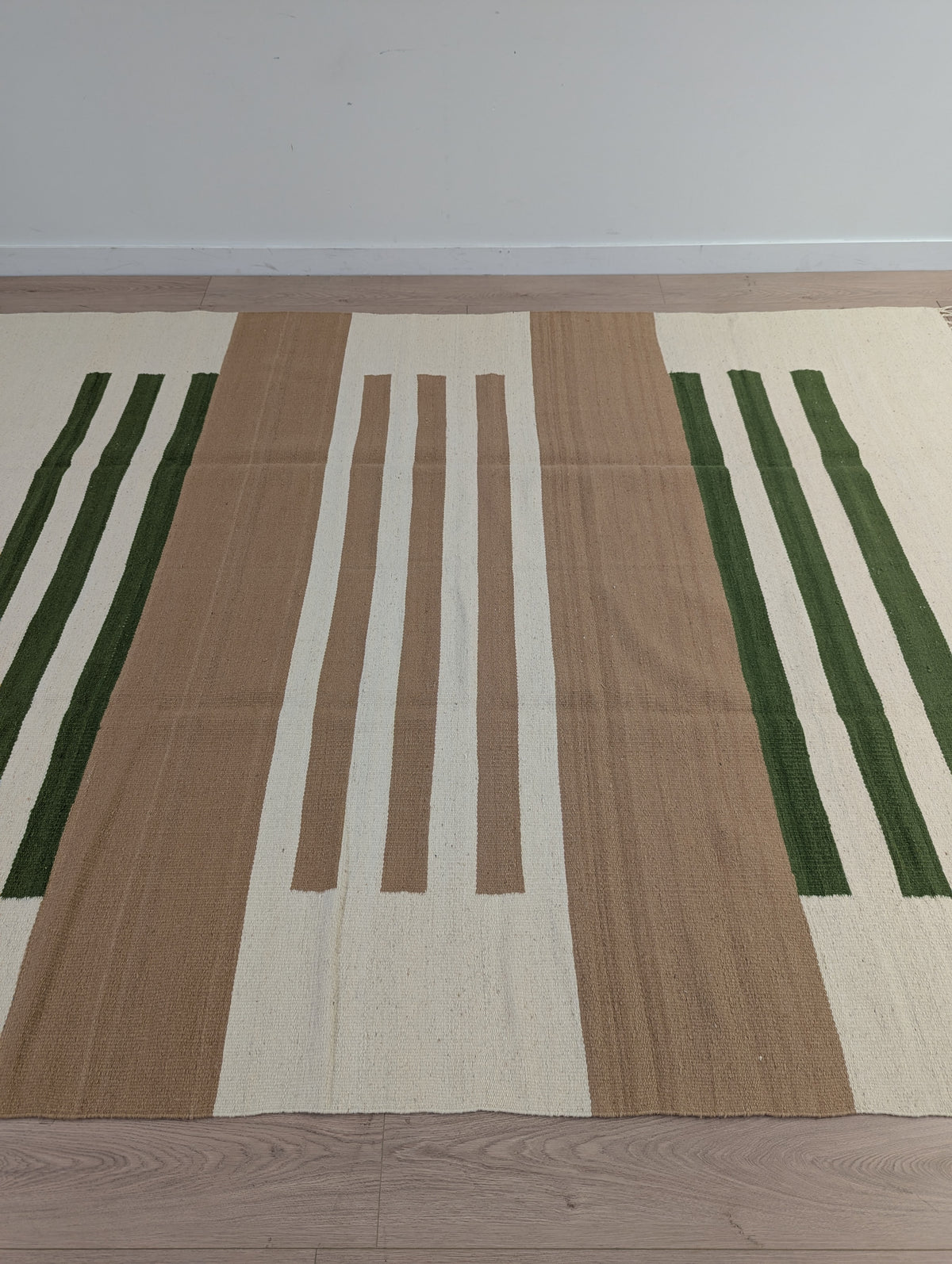 Anglo Oriental Dhurrie Handwoven Rug (91” x 118”)