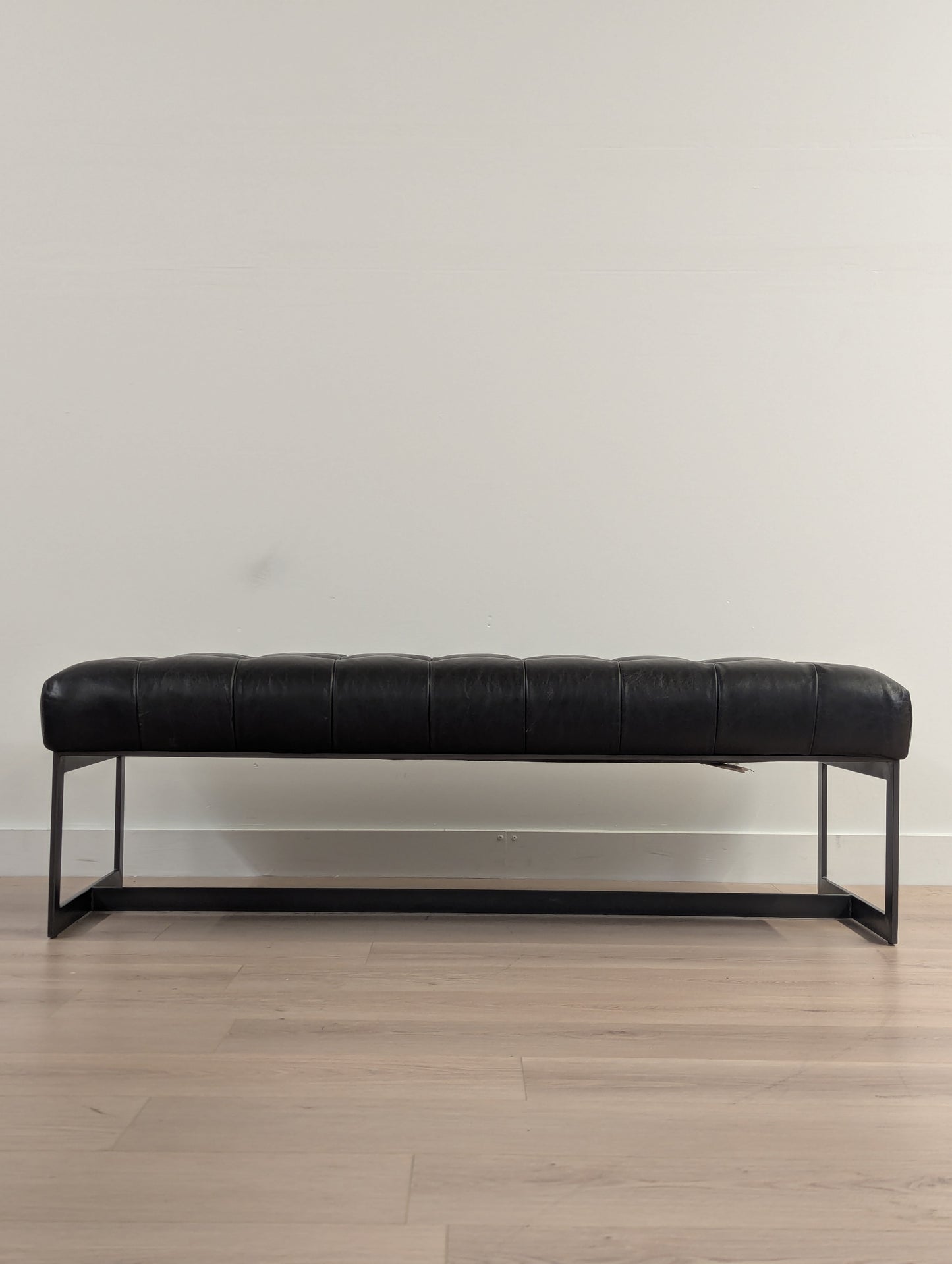 Moe's Wyatt Leather Bench