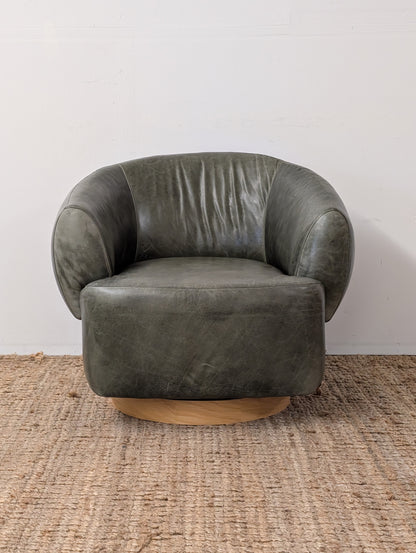 Crate & Barrel Merrick Swivel Chair