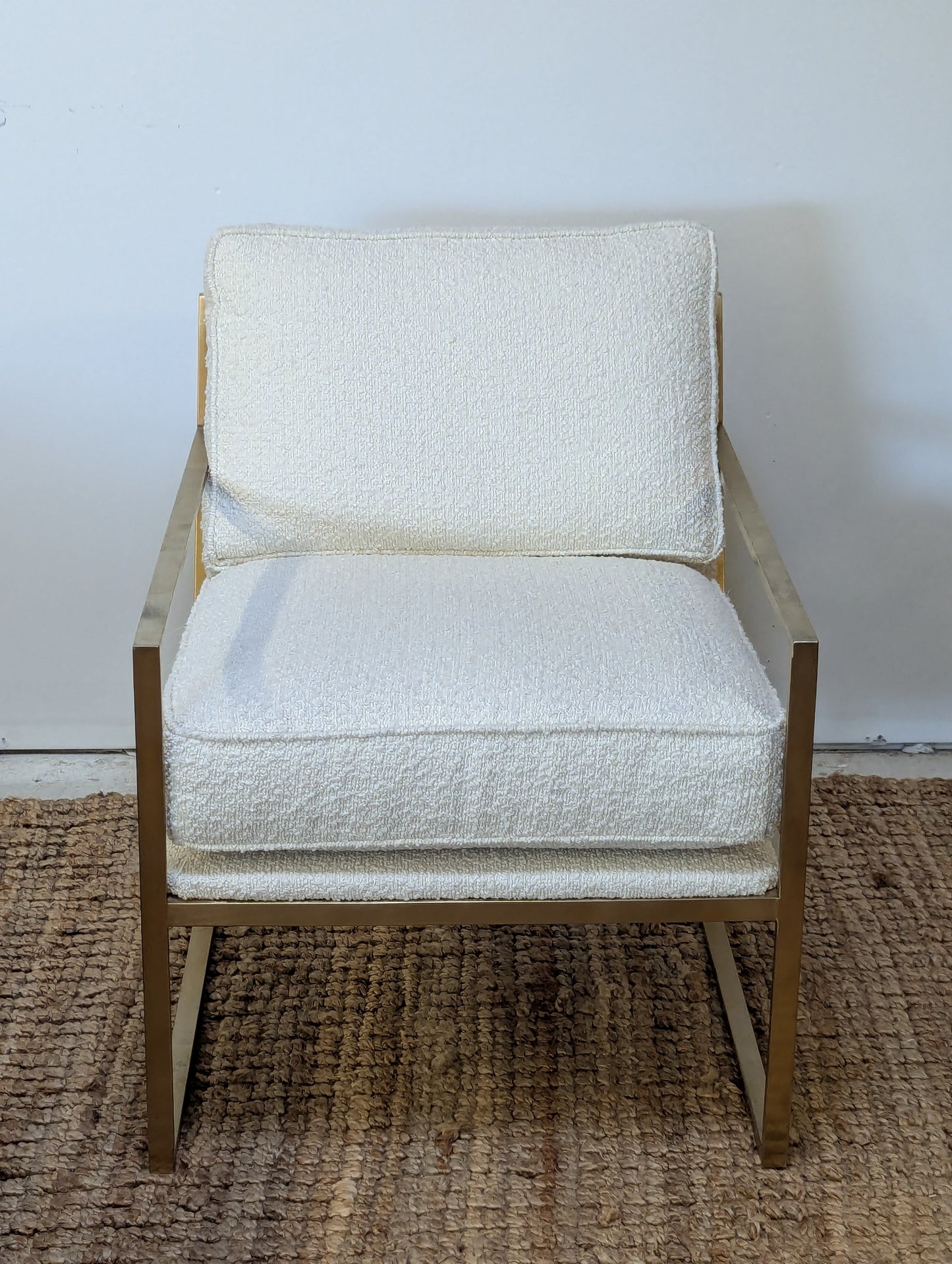 Decor-Rest Boucle Brass Chair (2 Available)