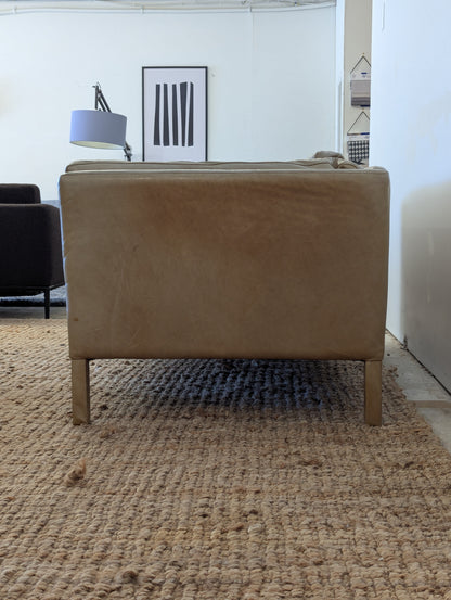 Timothy Oulton Leather Sofa + Ottoman
