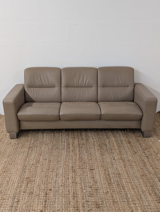 Stressless Wave Low Back Reclining Sofa