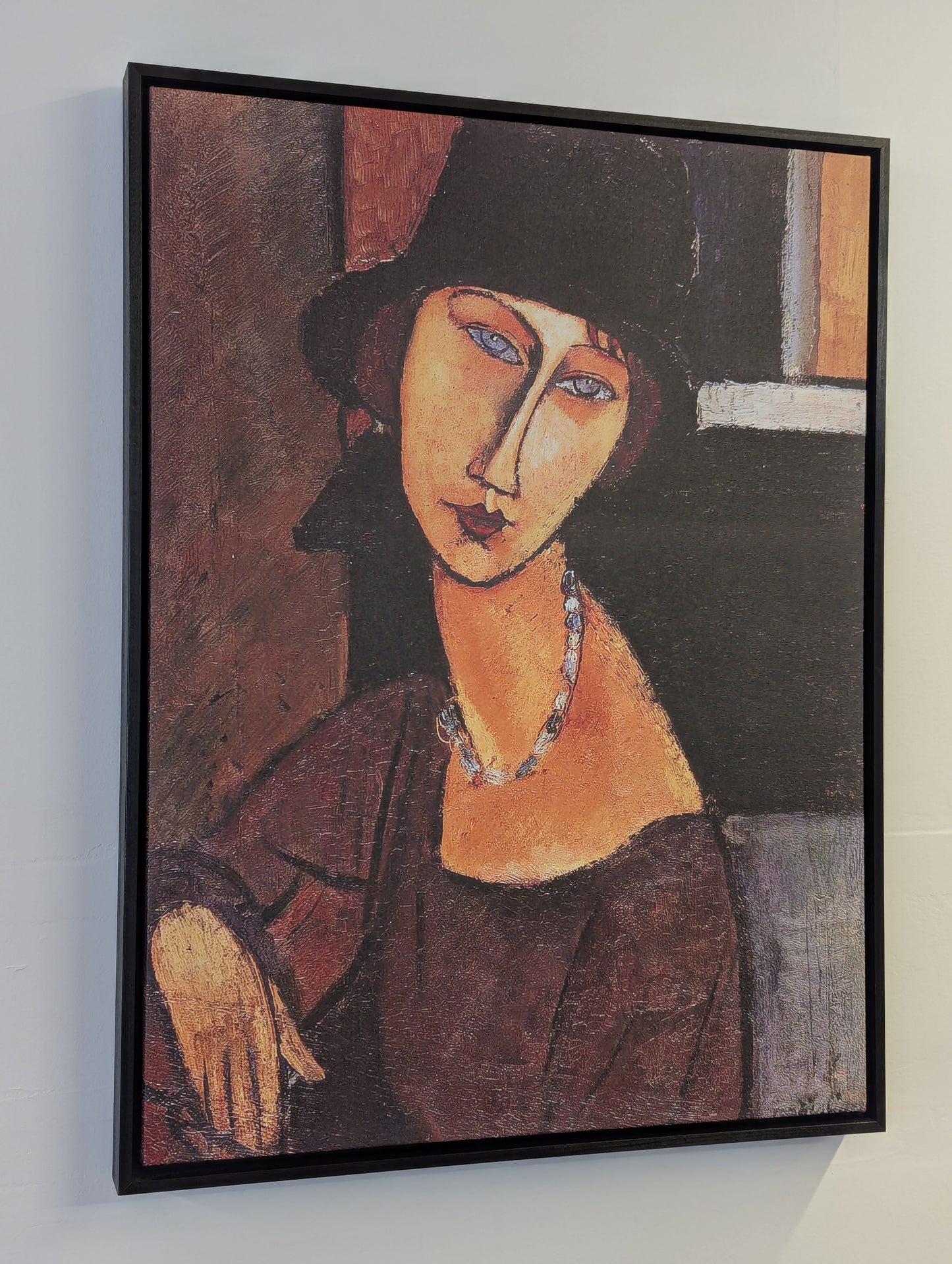 Jeanne Hebuterne With Hat and Necklace by Amedeo Modigliani