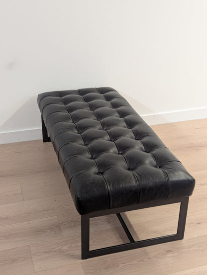 Moe's Wyatt Leather Bench