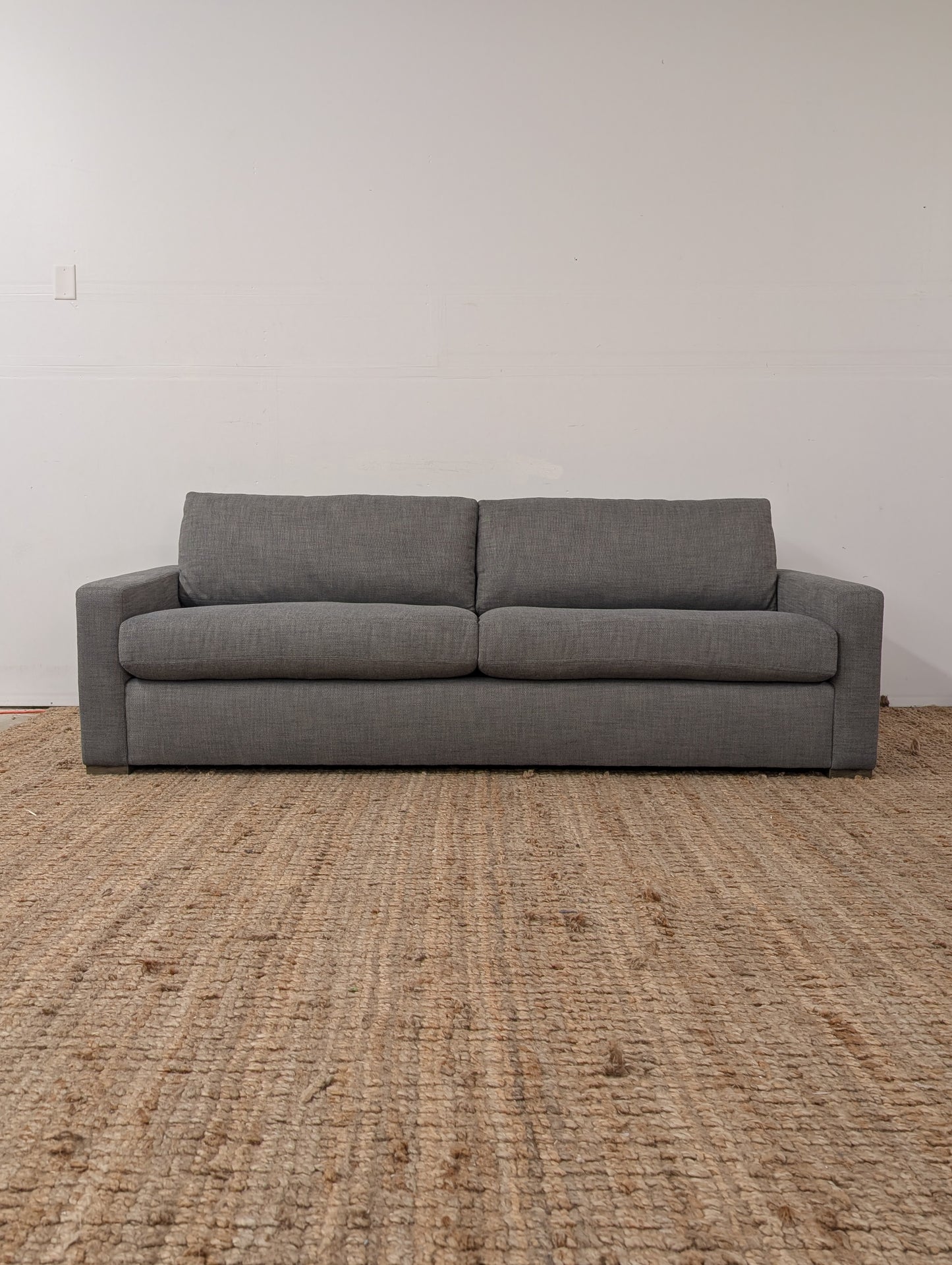 RH Maxwell 2 Cushion Sofa Perennials® Performance Textured Linen Weave