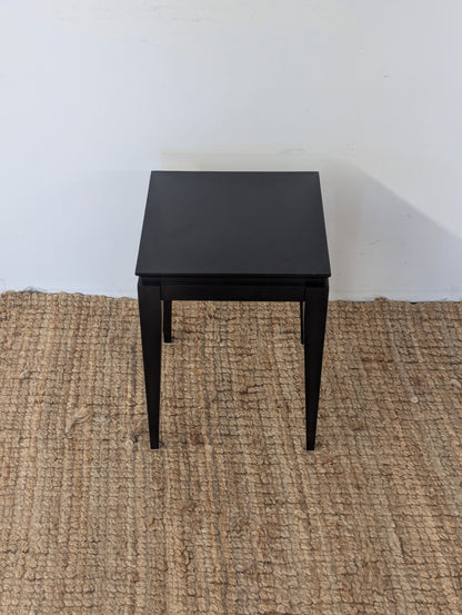 Black Wood Side Table