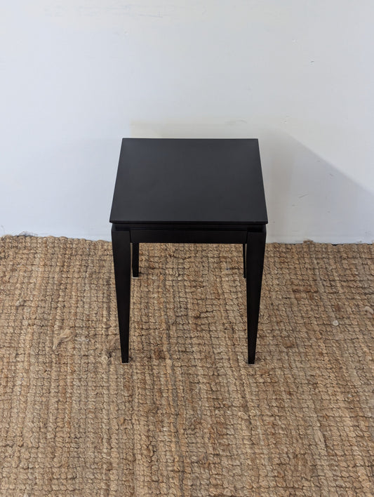 Black Wood Side Table