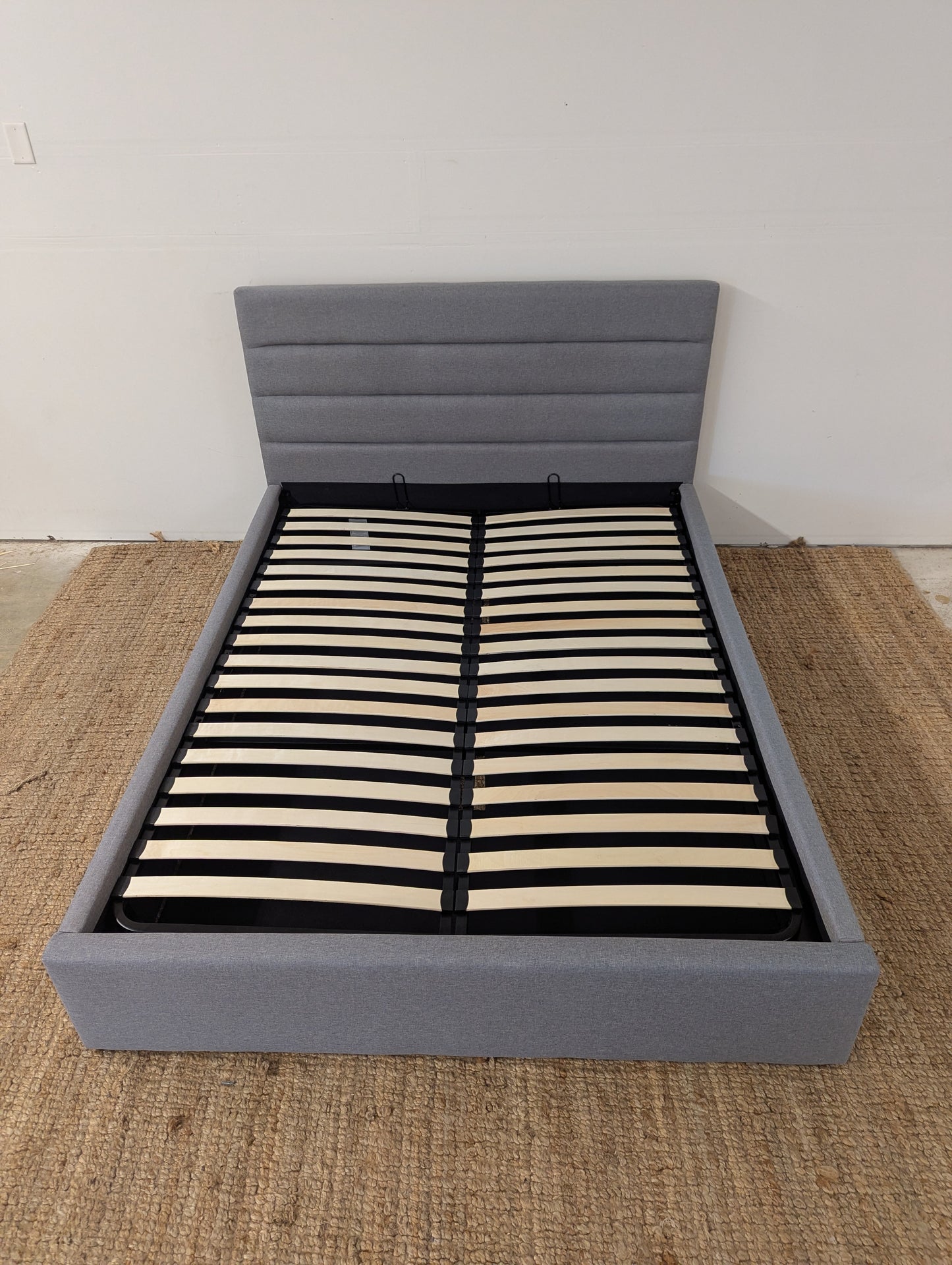 Dustin Storage Bed Greige Queen