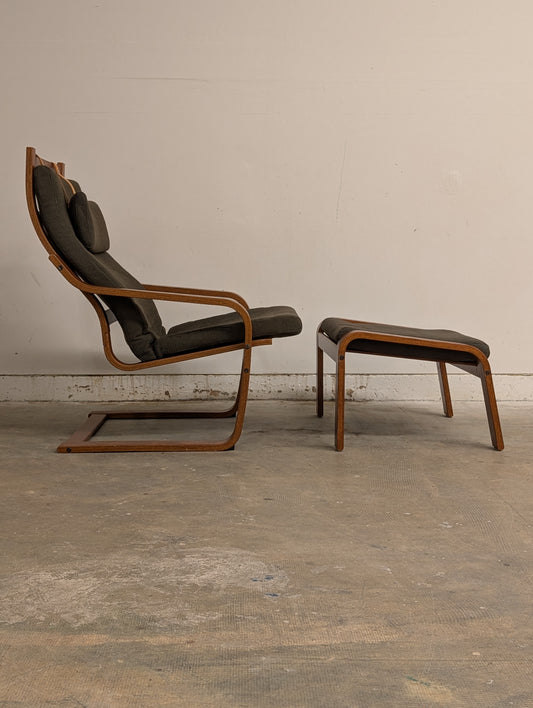 Poang Chair + Ottoman