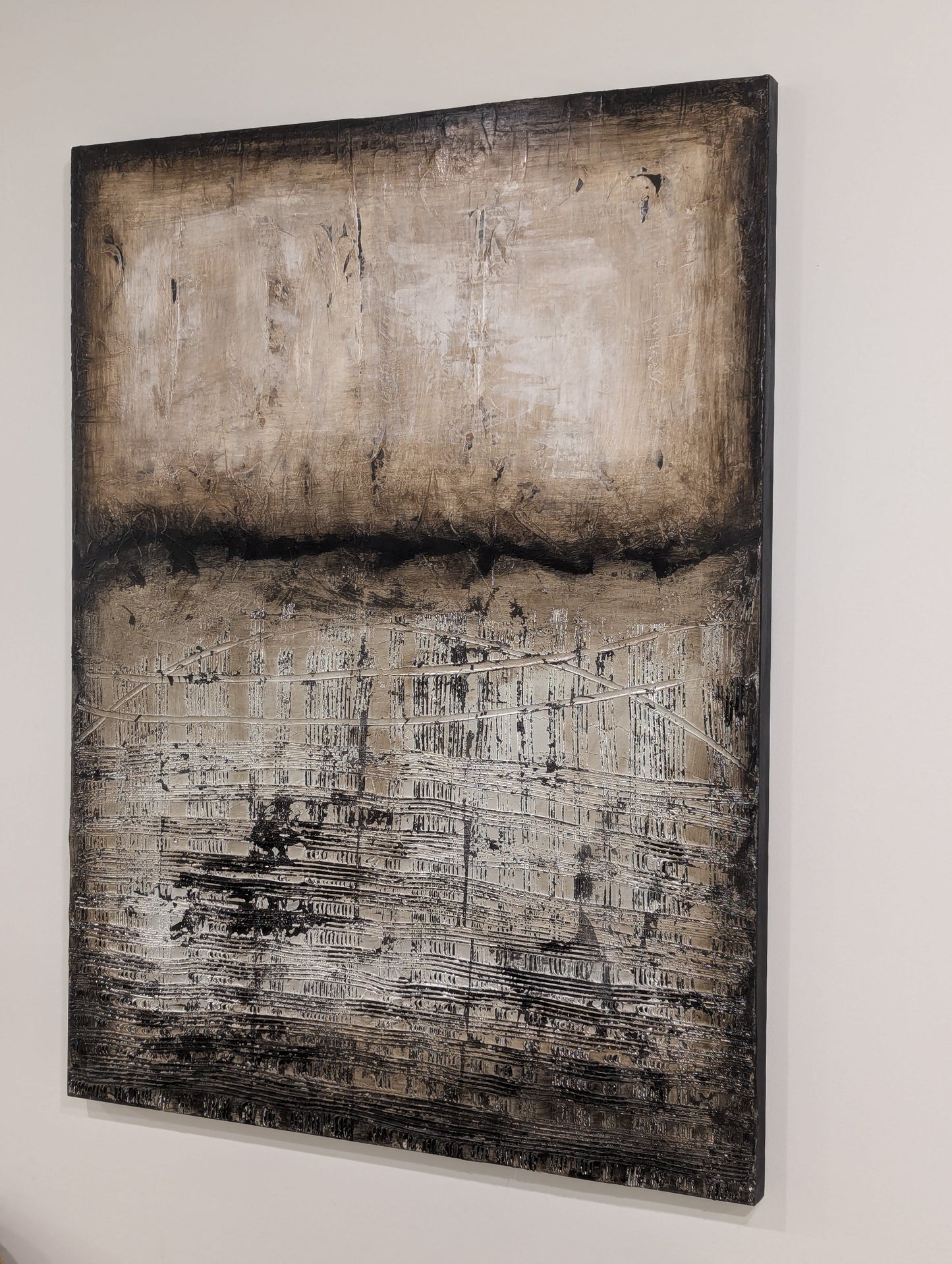 Large Textured Abstract Canvas