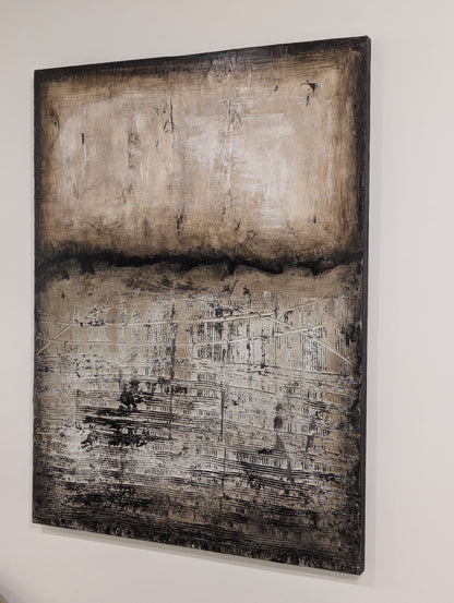 Large Textured Abstract Canvas